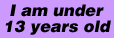 Under 13
