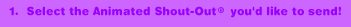 Shout-Outs